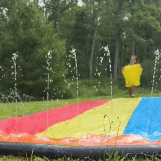 Deslizador de Agua Doble para el Jardín