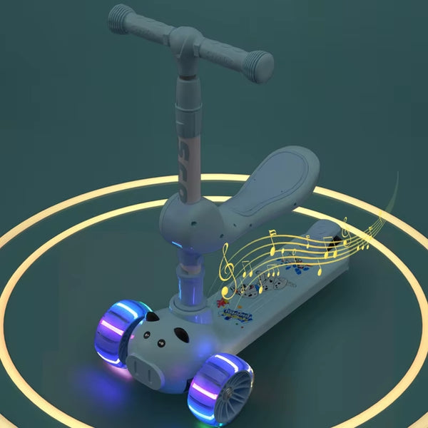 Scooter Plegable con Ruedas Luminosas