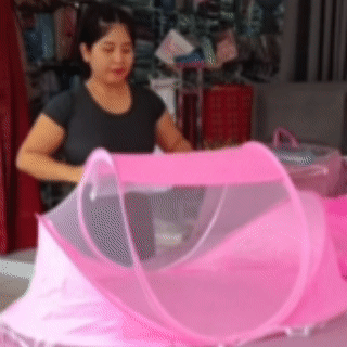 Cuna Plegable para Bebés con Tela Mosquitera