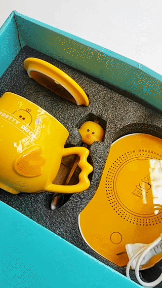 Taza de Cerámica con Calentador Eléctrico