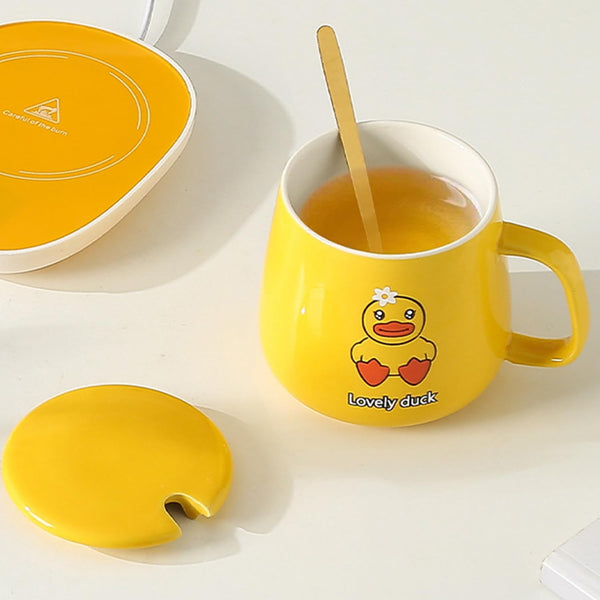 Taza de Cerámica con Calentador Eléctrico