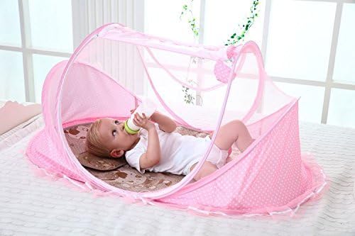 Cuna Plegable para Bebés con Tela Mosquitera