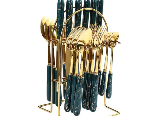Juego de Cubiertos Elegantes y Duraderos