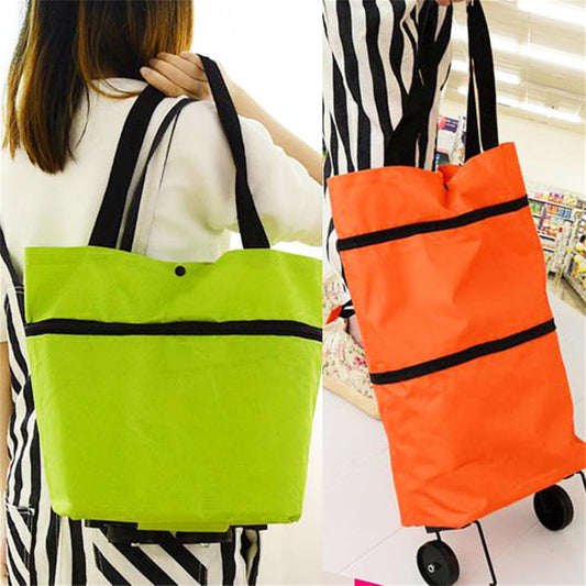 Carrito de Compras Plegable Con Ruedas
