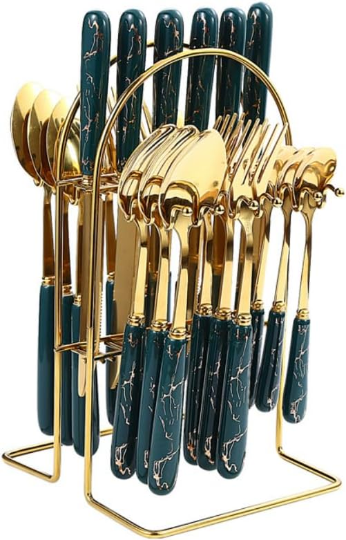Elegante Set de Cubiertos de Cerámica